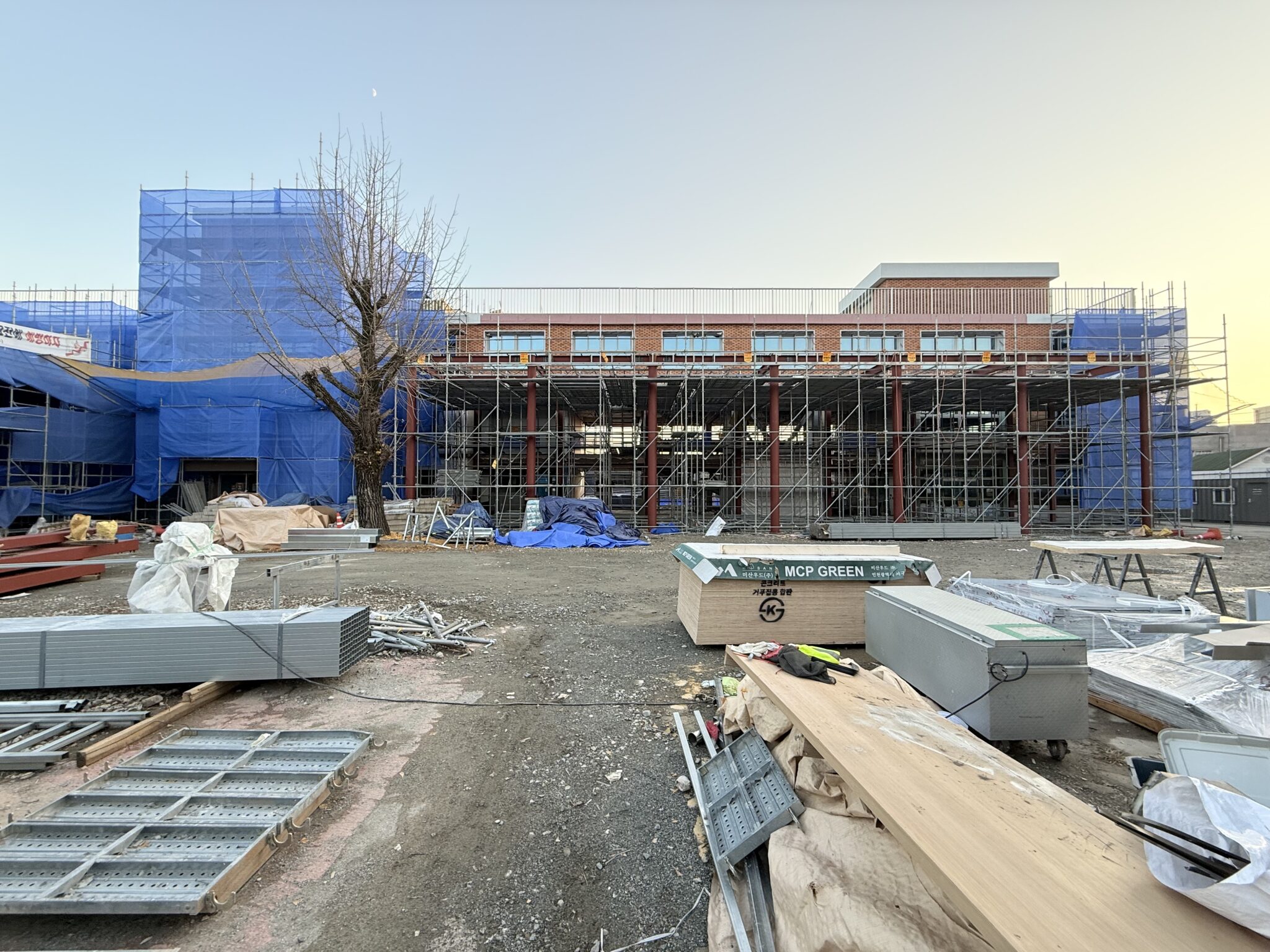 용인 용천초 증축 현장
